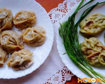 Узбекские манты с мясом и с тыквой — фото рецепт приготовления