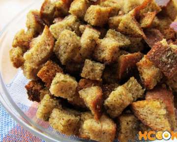 Хлебные сухарики с чесноком – рецепт приготовления с пошаговыми фото в духовке в домашних условиях