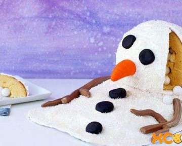 Сладкий съедобный снеговик – пошаговый рецепт с фото приготовления оригинального детского торта своими руками