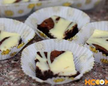 Шоколадный чизкейк Брауни — рецепт с фото приготовления