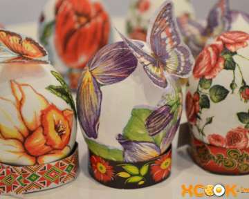 Как сделать декупаж яиц к Пасхе – пошаговый фото рецепт с использованием яичного белка