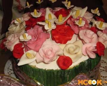 Торт Букет – мастер-класс с пошаговыми фото, рецепт, как приготовить с кремом и мастикой