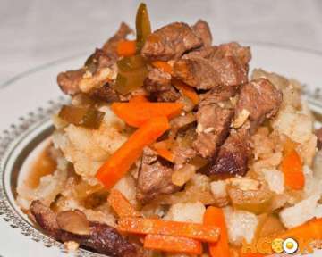 Азу с солеными огурцами и картошкой по-татарски – пошаговый рецепт с фото приготовления в домашних условиях