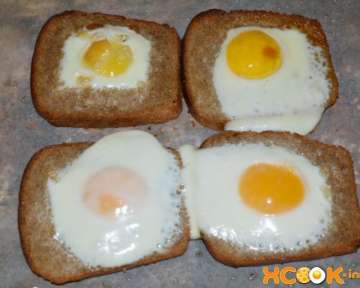 Запеченное яйцо в хлебе в духовке – рецепт с пошаговыми фото, как приготовить быстро и вкусно