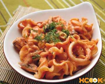 Фото рецепт приготовления пасты с морепродуктами по-итальянски
