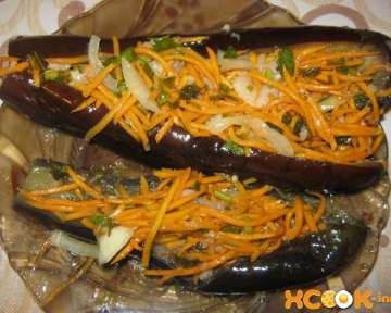 Баклажаны с морковью и чесноком по-корейски – пошаговый рецепт с фото приготовления