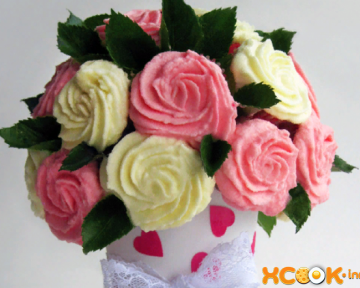 Кексы со сливочным кремом – пошаговый фото рецепт приготовления и украшения