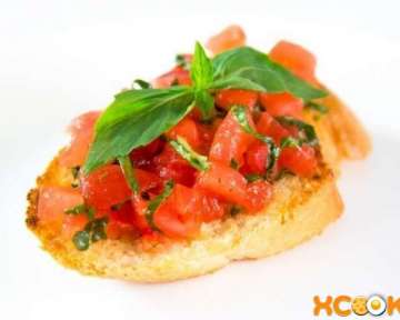 Брускетта с помидорами и базиликом – пошаговый рецепт с фото приготовления