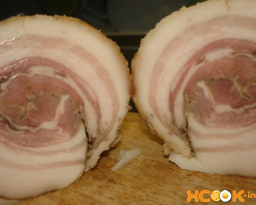 Вкусный запеченный рулет из свиной брюшины в тесте – рецепт с пошаговыми фото, как приготовить в духовке в домашних условиях