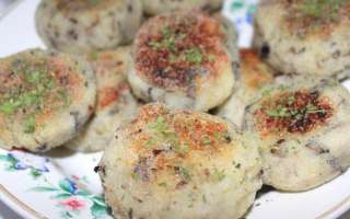Постные картофельные котлеты с грибами – пошаговый рецепт с фото, как приготовить