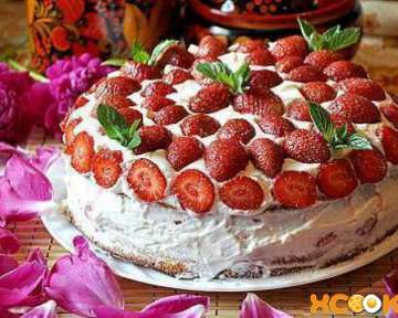 Бисквитный торт Виктория с клубникой — рецепт пошагового приготовления с фото в домашних условиях