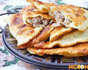 Татарские сочные чебуреки с мясом — рецепт приготовления