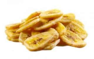 Банановые чипсы — состав, калорийность и рецепт
