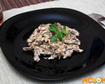 Бефстроганов из говядины со сметаной – пошаговый рецепт с фото, как приготовить в домашних условиях