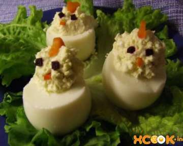 Простой пошаговый рецепт с фото приготовления закуски из яиц на праздничный стол в домашних условиях