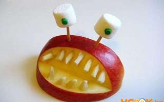 Пошаговый рецепт создания фигурок из яблок на праздник с фото