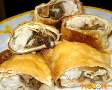 Вкусный бризоль с грибами и курицей – пошаговый фото рецепт приготовления в духовке в домашних условиях