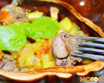 Куриная печень в горшочках с картошкой – пошаговый рецепт с фото приготовления в домашних условиях