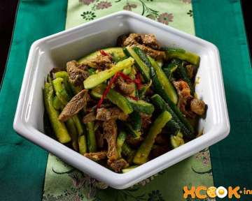 Салат корейский со свежими огурцами и мясом – пошаговый рецепт с фото