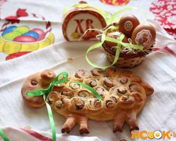 Простой пошаговый рецепт приготовления пасхального печенья в виде барашка с фото