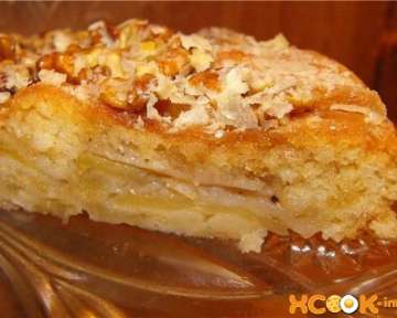 Вкусный быстрый пирог на кефире с яблоками в духовке – пошаговый рецепт с фото