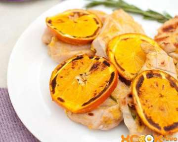 Запеченная куриная грудка с апельсинами — рецепт с фото