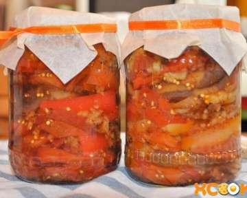 Рецепт приготовления вкусного консервированного салата из баклажанов на зиму