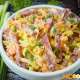 Быстрый салат с морковкой колбасой и кукурузой – рецепт с пошаговыми фото, как сделать с чесноком и майонезом