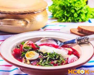 Холодный суп свекольник с ботвой — классический пошаговый рецепт с фото приготовления по-белорусски