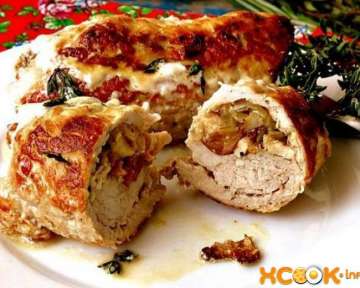 Крученики из свинины с грибами опятами — рецепт с фото, как приготовить