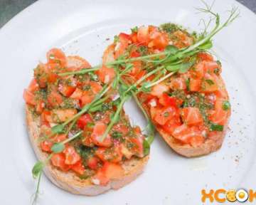 Брускетта с лососем – пошаговый рецепт с фото приготовления