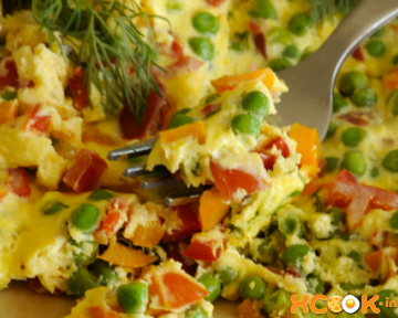 Диетический омлет с овощами – как приготовить на завтрак, простой и вкусный пошаговый фото рецепт