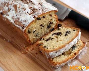 Фото рецепт пошагового приготовления столичного кекса с изюмом в домашних условиях