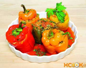 Перец, фаршированный овощами, в духовке – пошаговый рецепт с фото, как приготовить в домашних условиях