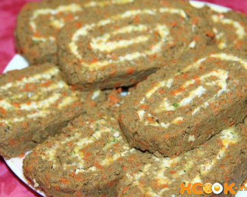 Говяжий печеночный рулет с луком, морковью и сливочным маслом – пошаговый рецепт с фото, как приготовить с начинкой внутри в домашних условиях