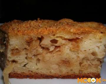 Пышный пирог шарлотка с капустой на кефире и майонезе – пошаговый рецепт с фото, как приготовить быстро и просто в духовке