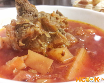 Горячий свекольник классический с мясом – приготовление по вкусному рецепту с пошаговыми фото