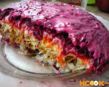 Салат сельдь под шубой с яблоком – классический рецепт с фото приготовления