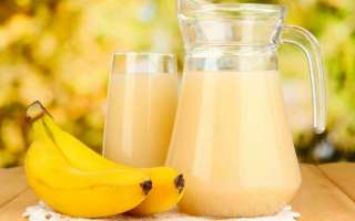 Рецепты молока с бананами от кашля для детей и взрослых — текстовая и видео инструкция
