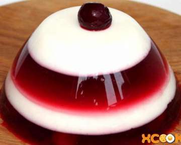 Пошаговый фото рецепт того, как в домашних условиях сделать желе из йогурта и ягод вишни с агар-агаром