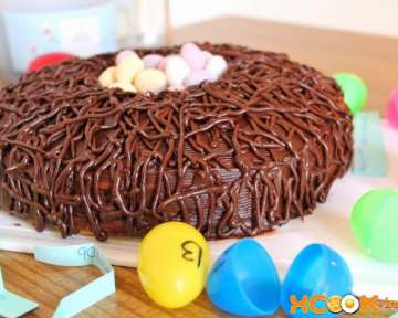 Пасхальный торт в виде птичьего гнезда – пошаговый фото рецепт приготовления десерта на тематику Пасхи с мастикой и шоколадом