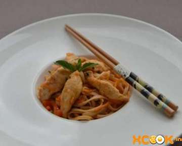 Как приготовить лапшу удон с курицей — рецепт с фото