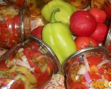 Пошаговый рецепт с фото консервирования на зиму салата из помидоров пальчики оближешь