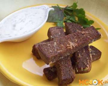 Гренки из бородинского хлеба с чесноком – пошаговый рецепт с фото