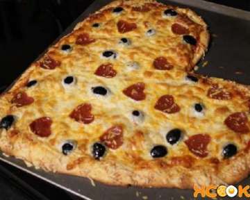 Пицца в форме сердца – рецепт с пошаговыми фото, как сделать в домашних условиях