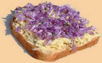 бутерброд с цветами