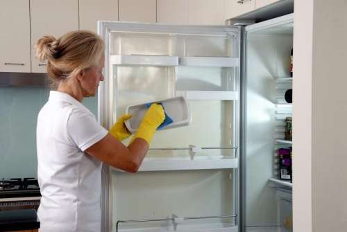 мытье холодильника