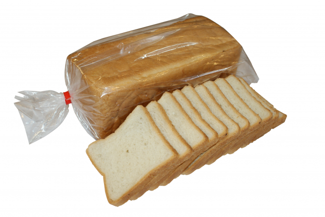 упаковка с нарезанным пшеничным хлебом