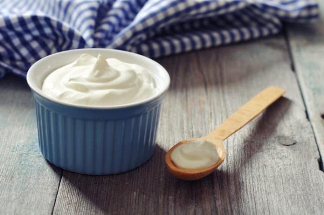 плашка с греческим йогуртом