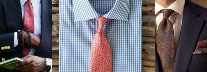 виды галстуков